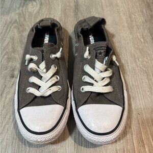 Converse Women’s Grey and White Sneakers